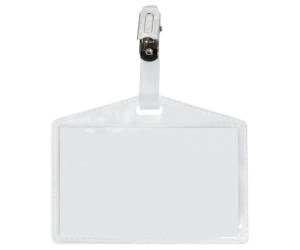 Portanome Pass 3 P - clip in metallo senza cartoncino - 9,5 x 6 cm - conf. 100 pezzi - Sei Rota - 318009 - 8004972015897 - DMwebShop