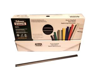 Dorsetti tondi per rilegatura - 3 mm - nero - scatola 50 pezzi - Fellowes - D103NE - 8015687018370 - DMwebShop