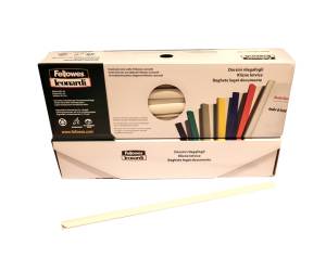 Dorsetti triangolari per rilegatura - 11 mm - bianco - scatola 30 pezzi - Fellowes - D111BI - 8015687018660 - DMwebShop