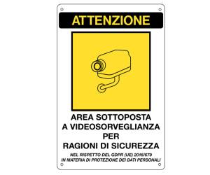 Cartello adesivo 'Area Sottoposta a Videosorveglianza' - 20 x 30 cm - Markin - Y591EFVD4 - 800704703670400000 - DMwebShop