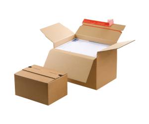 Scatola automontante CP 141 - formato A4+ - 30,4 x 21,6 cm - altezza variabile da 13 a 22 cm - conf. 10 pezzi - Colompac - CP 141.201.010 - 4033657141204 - DMwebShop