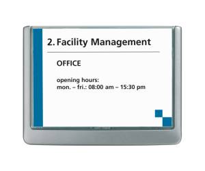 Targa per porte-pareti Click Sign - 14,9 x 10,6 cm - Durable - 4861-37 - 4005546404660 - DMwebShop