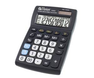 Calcolatrice da tavolo - 73032 - 12 cifre - nero - Titanium - CD2695-12RP - 8025133026743 - DMwebShop