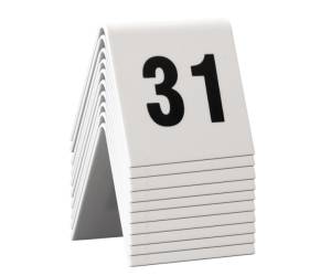 Numeri per tavoli - set da 31 a 40 - Securit - TN-31-40-WT - 8718226498144 - DMwebShop