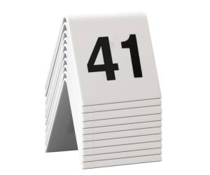 Numeri per tavoli - set da 41 a 50 - Securit - TN-41-50-WT - 8718226498151 - DMwebShop