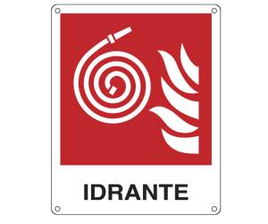 Cartello segnalatore - 25 x 31 cm - IDRANTE - alluminio - Cartelli Segnalatori - E20117X - 8769172011772 - DMwebShop