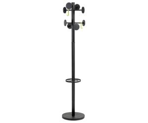 Appendiabiti Stand3,8 posti 175 x 37 cm nero - 11455