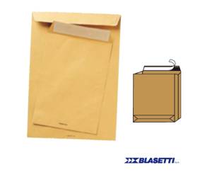 Busta a sacco Monodex soffietti laterali fondo quadro 120 gr 25 x 35,3 x 4 cm - 9335