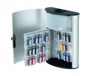 Cassetta portachiavi da parete Key Box Plus 30,2x40x11 - 8 cm 54 posti grigio - 10435