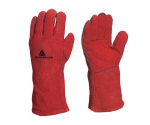 Guanti per saldatori CA515R pelle crosta di bovino taglia 10 rosso - 11183