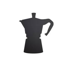 Lavagna da parete Silhouette 30 x 50 cm forma moka nero - 9008