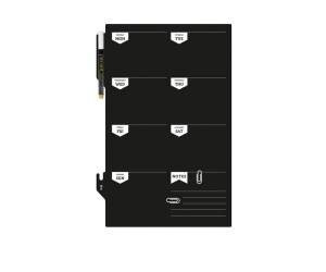 Lavagna da parete Weekplanner 30 x 45 cm nero - 10184