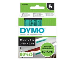 Nastro D1 standard 458090,19 mm x 7 mt PL nero verde - 10926