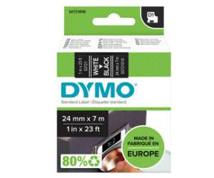 Nastro D1 standard 537210,24 mm x 7 mt PL bianco nero - 10934