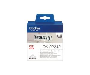 Nastro adesivo in pellicola nero bianco 62mm x 15,24mt DK - 22212,10783