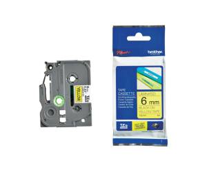 Nastro nero giallo 6 mm x 8mt - 10836