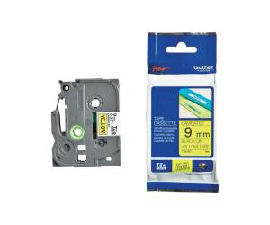 Nastro nero giallo TZE621,9mm x 8mt - 10837