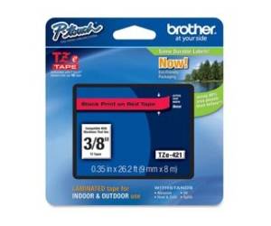 Nastro nero rosso 9mm x 8mt - 10794