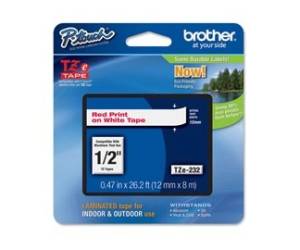 Nastro rosso bianco 12 mm x 8mt - 10821