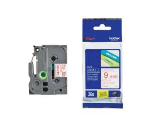 Nastro rosso bianco 9mm x 8mt - 10820