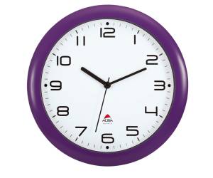 Orologio da parete Hornew diametro 30 cm viola - 11372