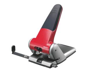 Perforatore 5180 passo 8 cm max 65 fogli 2 fori rosso - 10412