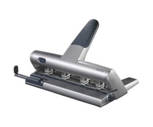 Perforatore Akto a punzoni indipendenti max 30 fogli 4-6 fori passo 6-8 cm - 10413