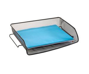 Portacorrispondenza Mesh 35 x 6,5 x 29 cm rete metallica nero - 9177