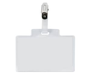 Portanome Pass 3M clip in metallo senza cartoncino 9,5 x 6 cm PVC - 9557