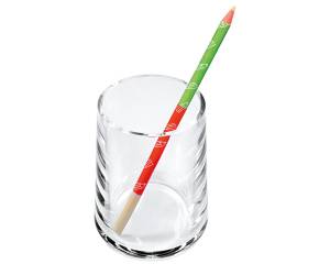 Portapenne a bicchiere 7 x 10 cm acrilico trasparente - 9458