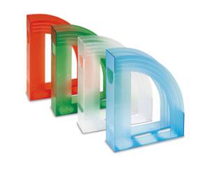 Portariviste E803,24,5 x 30 cm dorso 7,5 cm trasparente verde - 9181