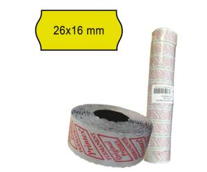 Rotolo da 1000 etichette a onda per Smart 16,2616 e Z Maxi 6,2616,26 x 16 mm - 9092