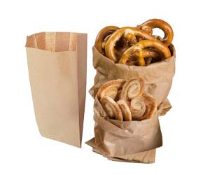 Sacchetti carta kraft 10x18 cm soffietti laterali 3 cm 45 gr avana - 11109