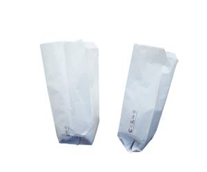 Sacchetti carta kraft 15 x 30 cm soffietti laterali 11 cm bianco - 10630