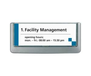 Targa per porte pareti Click Sign 14,9 x 5,3 cm - 9602