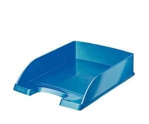 Vaschetta portacorrispondenza WOW 25,5 x 35,7 x 7 cm blu metallizzato - 9157