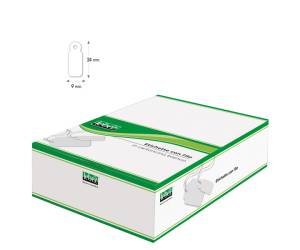 Etichette con filo - 9 x 24 mm - bianco - conf. 1000 pezzi - Lebez - A384 - 8007509003848 - DMwebShop