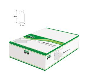 Etichette con filo - 11 x 29 mm - bianco - conf. 1000 pezzi - Lebez - A385 - 8007509003855 - DMwebShop
