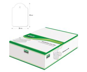 Etichette con filo - 36 x 53 mm - bianco - conf. 500 pezzi - Lebez - A392 - 8007509003923 - DMwebShop