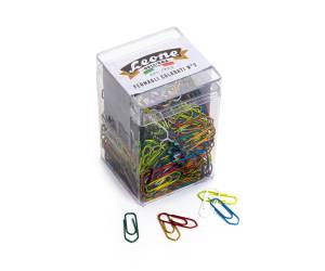 Fermagli metallizzati - n. 2 - lunghezza 2,6 cm - colori assortiti - conf. 500 pezzi - Leone dell'era - FX50 - 8007979003119 - DMwebShop