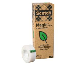 Nastro adesivo Magic 900 - invisibile - ecologico - 19 mm x 33 mt - trasparente - Value Pack 9 rotoli - Scotch - 7100044084 - 4046719270729 - DMwebShop