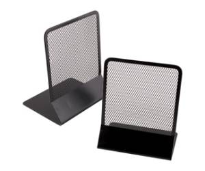 Coppia reggilibri - rete metallica - 13,5 x 17,5 cm - nero - Lebez - 089-N - 8007509036914 - DMwebShop