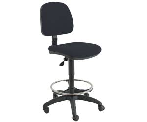 Sedia Tecnigrafo Esos E4S - con poggiapiedi e ruote - nero - Unisit - EOE4S/EN - 8050043743114 - DMwebShop