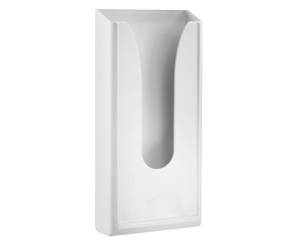 Dispenser per sacchetti igienici - capacita' 60 sacchetti - 13,5 x 5,5 x 29,5 cm - bianco - Mar Plast - A53101 - 8020090002229 - DMwebShop
