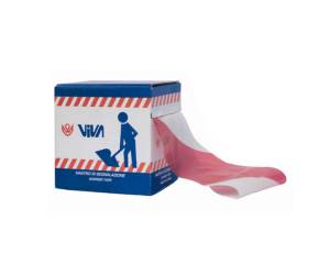 Nastro segnaletico di sicurezza - 7 cm x 200 mt - rosso-bianco - Viva - 1650 - 8014846072000 - DMwebShop