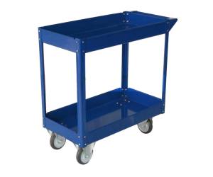 Carrello da lavoro - 2 ripiani - acciaio verniciato blu - 84 x 41 cm - altezza 82 cm - portata massima 100 kg - Serena Group - TC4102 - 8032937533452 - DMwebShop
