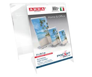 Portadepliant-Portafoto - 21 x 30 cm - plastica cristallo - Arda - 80VA4CR - 8003438016850 - DMwebShop