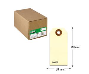 Etichette per spedizioni permanente - 80 x 38 mm - avana - conf. 1000 pezzi - Lebez - 80052 - 8007509057292 - DMwebShop