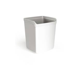 Bicchiere portapenne Mydesk 8,7 x 7,4 x 10 cm bianco - 12482