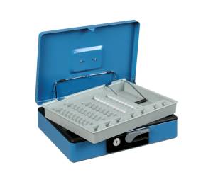 Cassetta portavalori Deluxe 30x23x8 cm blu - 13004